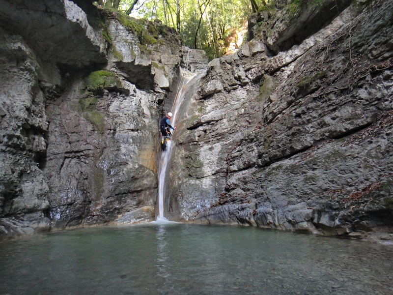 Canyon d'Angon Annecy canyoning