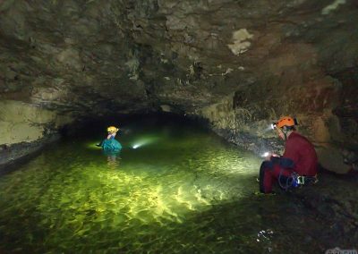 Siphon final de la grotte de la Diau