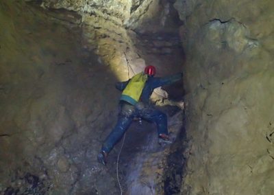 Puits de 5m dans le Gouffre Germinal