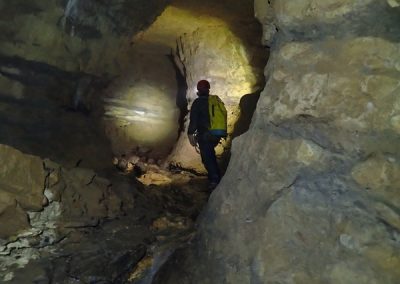 Galerie d'entrée au gouffre Germinal