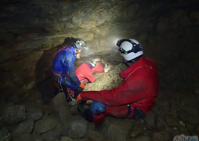 Passage étroit du gouffre Germinal