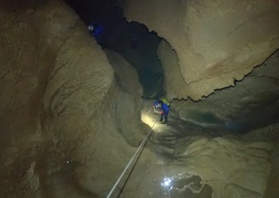 spéléologie vercors traversée cascade gournier