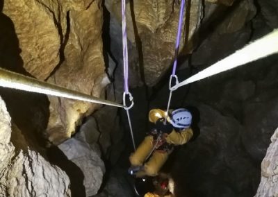 Gouffre Marco Polo Remontée sur corde