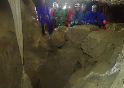 Spéléo Vercors Gour Fumant stalagmite