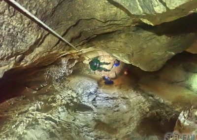 Spéléo Vercors Gour Fumant puits