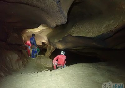 Spéléologie Vercors saints de glace trou qui souffle