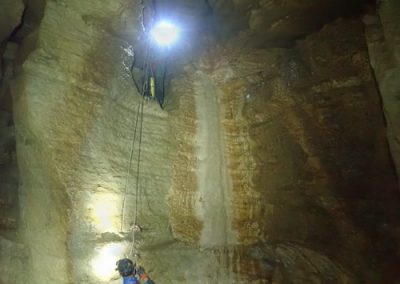 Spéléologie Vercors saints de glace initation rappel