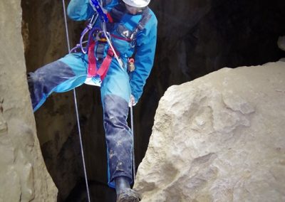 rappel spéléologie grotte eymards vercors Grenoble