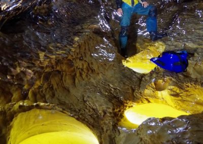 Spéléologie prerouge bauges Annecy chambery initiation enfant