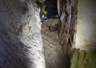 Rappel puits Lavigne spéléologie cuves Sassenage Grenoble