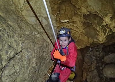 Spéléologie aupre chartreuse grenoble chambery initiation enfant