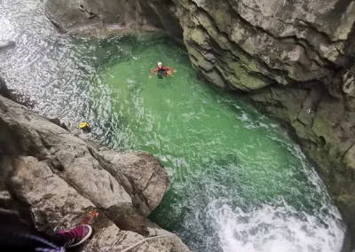 canyoning vercors furon bas grenoble isère jump