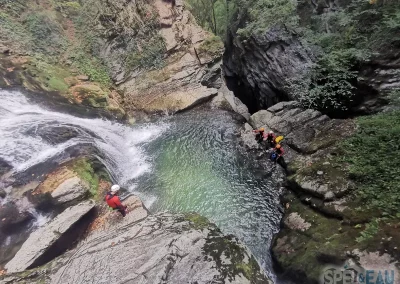 canyoning vercors furon bas grenoble isère saut