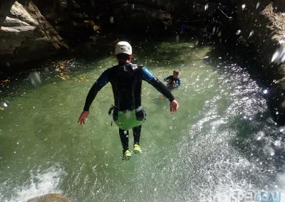 canyoning vercors furon grenoble isère saut vasque