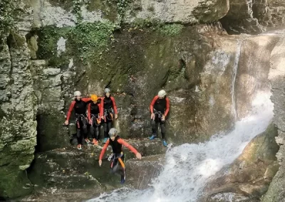 canyoning vercors furon bas grenoble isère saut