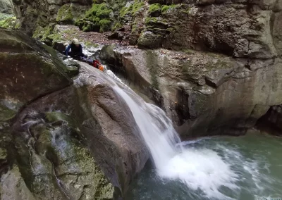 canyoning vercors furon grenoble isère toboggan