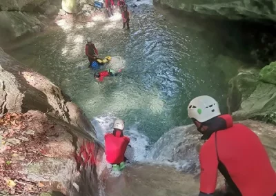 canyoning vercors furon grenoble isère toboggan
