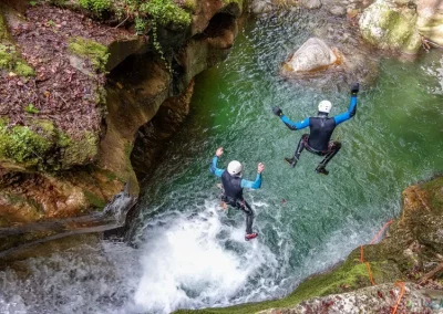 canyoning vercors furon grenoble isère saut