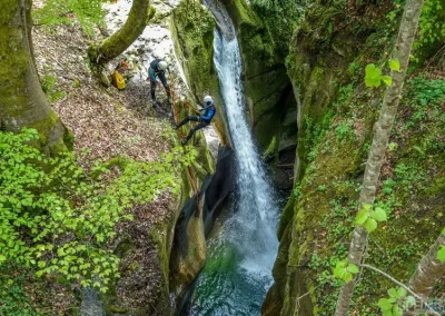 canyoning vercors furon grenoble isère rappel