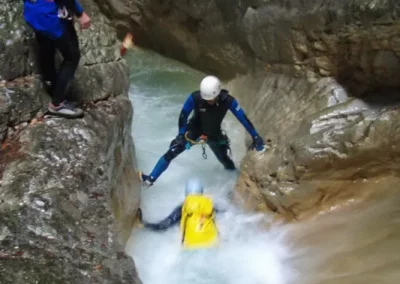 canyoning chartreuse infernet grenoble isère toboggan