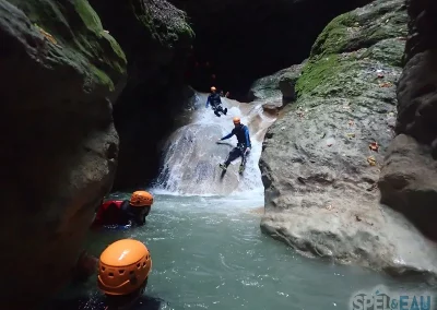 canyoning chartreuse infernet grenoble isère toboggan