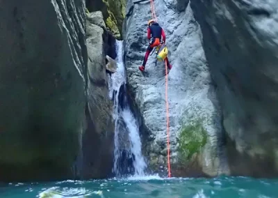 canyoning vercors moules marinières grenoble isère rappel