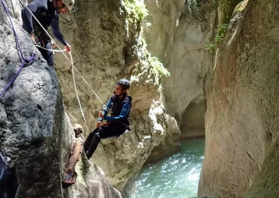 canyoning vercors moules marinières grenoble isère rappel saut