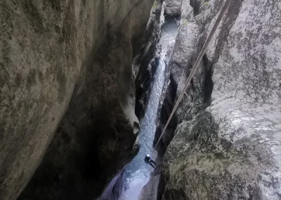 canyoning vercors moules marinières grenoble isère rappel 17m