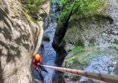 canyoning vercors moules marinières grenoble isère rappel