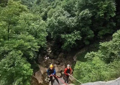 canyoning chartreuse alloix grenoble isère rappel grande cascade