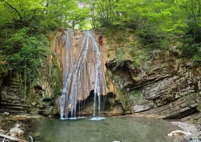 canyoning chartreuse cascade alloix grenoble isère rappel