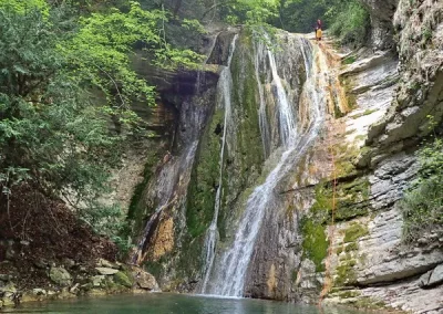 canyoning chartreuse cascade alloix grenoble isère toboggan