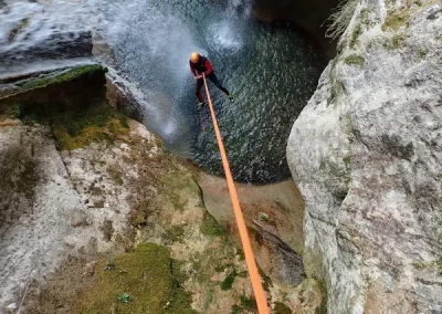 canyoning chartreuse cascade alloix grenoble isère rappel
