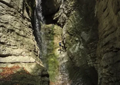 annecy canyoning bornes angon toboggan rappel