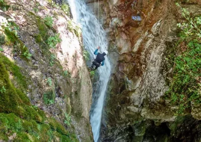 canyoning vercors grenoble ecouges rappel vrille