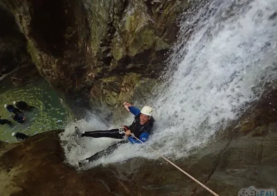 canyoning vercors grenoble ecouges rappel vrille