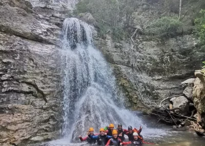 canyoning vercors grenoble ecouges bas cascade