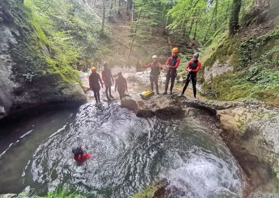 canyoning bauges pont diable annecy savoie