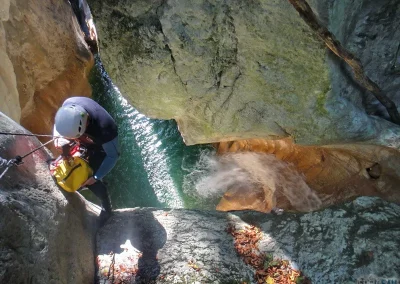 canyoning savoie pont diable albertville evg rappel