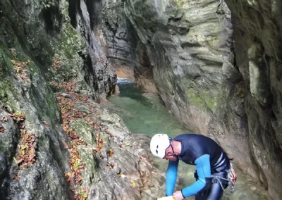 canyoning bauges pont diable chambéry toboggan