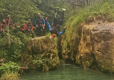 canyoning bauges pont diable annecy salto