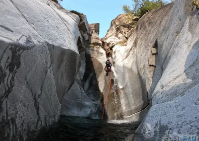 Tessin canyoning suisse Ticino stage