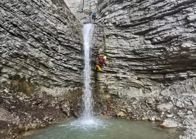 canyoning chartreuse cascade craponoz grenoble crolles