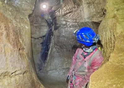 Spéléologie Bauges Litorne FE Bauges cascades traversée