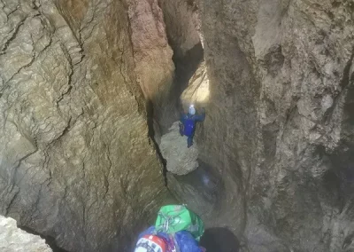 Spéléologie Bauges Litorne FE Bauges Bange traversée