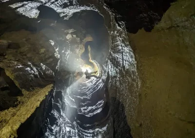 Spéléologie Bauges Pic Noir FE Bauges puits traversée