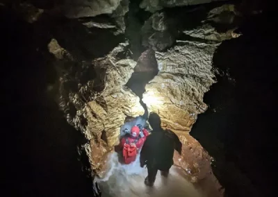 Spéléologie Bauges Pic Noir FE Bauges toboggan traversée